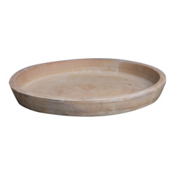 Soucoupe Brune Antique M-Terra – Ø 42cm | POTTERIE