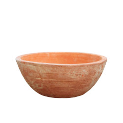 Coupe ronde terracotta Terra Crafted – Élégance jardin | POTTERIE