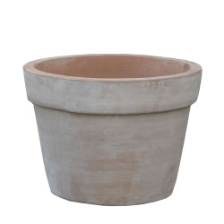 Pot brun antique M-Terra Ø 20x20 cm – Bac à fleurs idéal | POTTERIE
