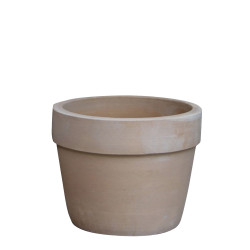 Pot brun antique M-Terra Ø 30x25 cm – Bac à fleurs | POTTERIE
