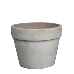 Pot brun antique M-Terra Ø 40x32 cm – Bac à fleurs | POTTERIE
