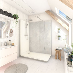 Cabine de douche Serenity marbre 80x160 cm – Douche Simple | AYOR BATHROOM