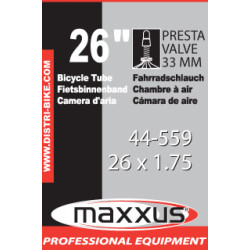 Chambre à air vélo 26 Presta – Roulez en toute sécurité | MAXXUS