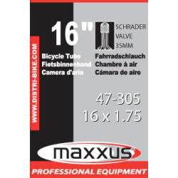 Chambre à air vélo 16 Schrader – Qualité Durable | MAXXUS