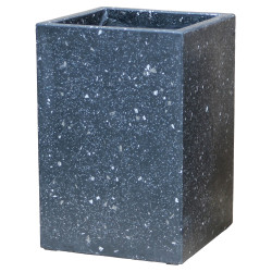 Vase haut terrazzo noir 37x37x55cm – Élégance & Design | POTTERIE