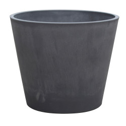Pot conique Charcoal Woodstone – Élégance & Durabilité | POTTERIE