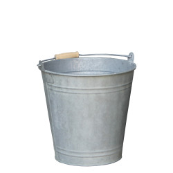 Seau en zinc Ø 19 x 18 cm – Bac à fleurs idéal | POTTERIE