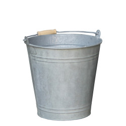 Seau en zinc Ø 24x23 cm – Bac à fleurs idéal | POTTERIE