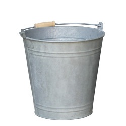 Seau en zinc Ø 29x28 cm – Bac à fleurs idéal | POTTERIE