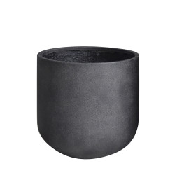 Pot haut noir polystone Ø 52x50 cm – Élégance & Durabilité | POTTERIE