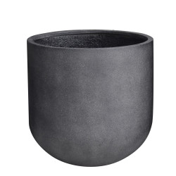 Pot haut polystone noir 60x60cm – Élégance & Durabilité | POTTERIE