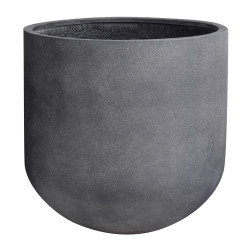 Pot haut polystone noir 70cm – Élégance extérieure | POTTERIE