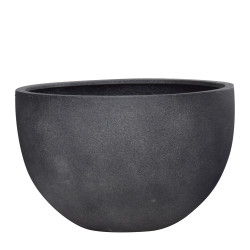Pot noir Polystone Ø70x45cm – Élégance Extérieure | POTTERIE