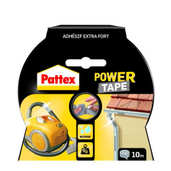 Adhésif de réparation Power Tape noir 10 m x 50 mm PATTEX