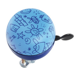 Sonnette Vélo Acier Graffiti Bleue – Sécurité Stylée | MAXXUS