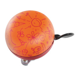 Sonnette Vélo Acier Graffiti Orange – Style & Sécurité | MAXXUS