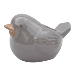 Pot oiseau céramique grise – Déco jardin | POTTERIE