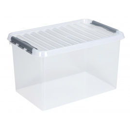 Boîte avec couvercle à clips transparent Box Q-Line 120 L SUNWARE