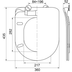 Abattant de toilette thermodur Amiral WIRQUIN