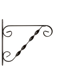 Potence murale en métal noir 25 cm – Support solide | GARDEN ID