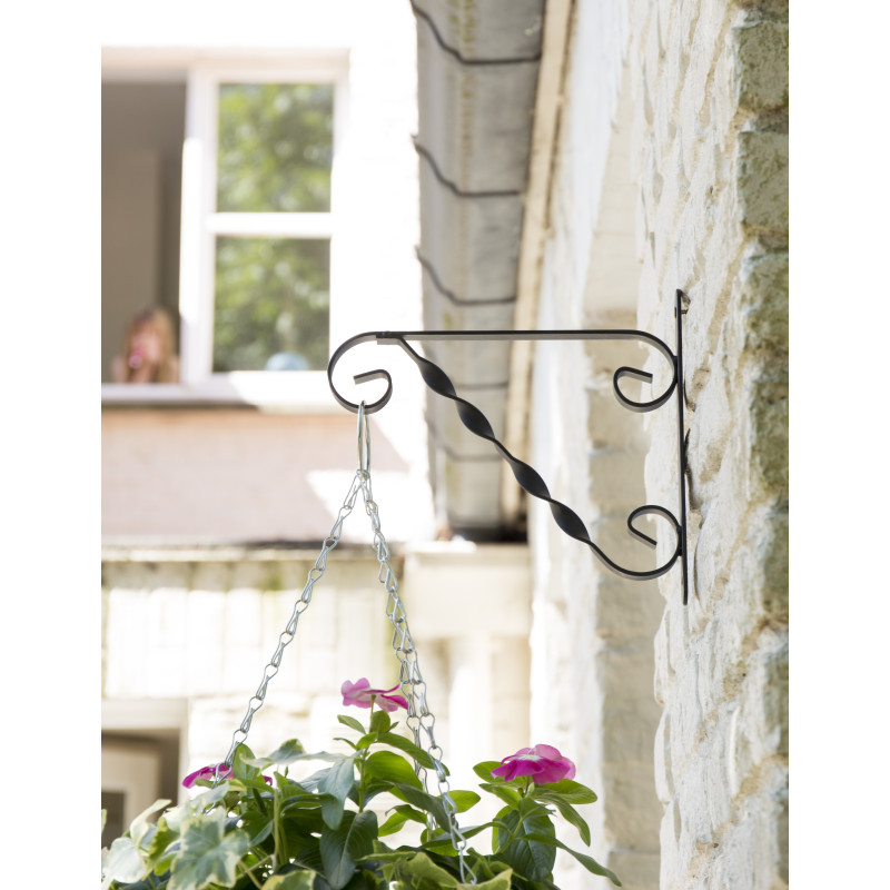 Potence murale en métal noir 25 cm – Support solide | GARDEN ID Potence murale en métal noir 25 cm – Support solide | GARDEN ID
