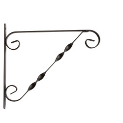 Potence murale en métal noir 30 cm – Support solide | GARDEN ID