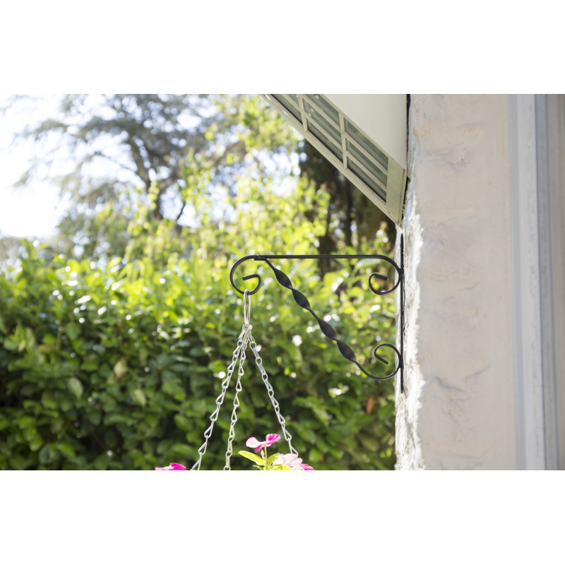 Potence murale en métal noir 30 cm – Support solide | GARDEN ID Potence murale en métal noir 30 cm – Support solide | GARDEN ID