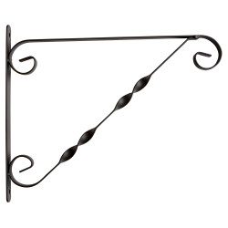 Potence murale en métal noir 35 cm – Support solide | GARDEN ID
