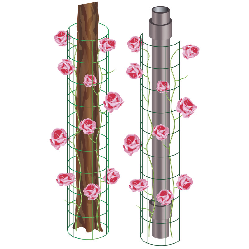 Gouttière en treillis métallique Ø 20 x 91 cm 2 pièces Gouttière en treillis métallique Ø 20 x 91 cm 2 pièces