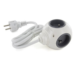 Prise powerball 4 x 16 A + 2 prises USB CHACON