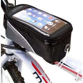 Sacoche pour smartphone sur cadre de vélo