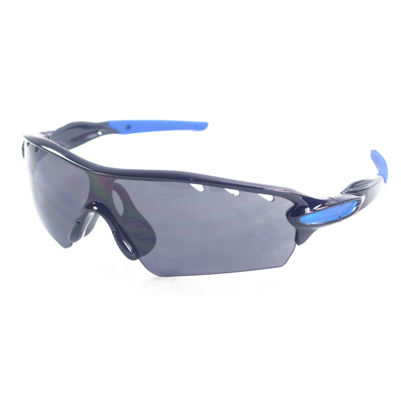 Paire de lunettes de soleil noires et bleues catégorie 3