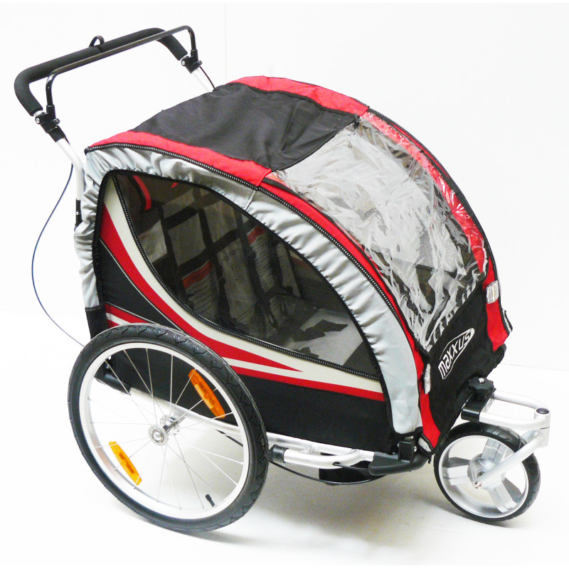 Remorque pour Vélo, Cadre en Métal Pliable, Chariot de Transport