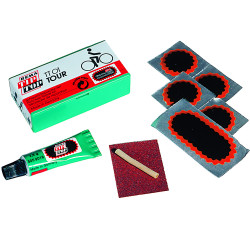 Set de réparation pour vélo avec 5 rustines