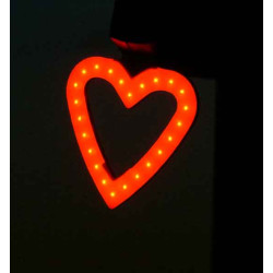 Lampe Vélo Cœur USB – Sécurité & Style | MAXXUS