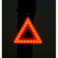 Lampe Vélo Arrière Triangulaire USB – Sécurité Assurée | MAXXUS