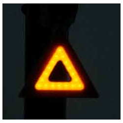 Lampe Vélo Arrière Triangulaire USB – Sécurité Assurée | MAXXUS