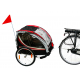 Remorque de vélo pliable pour 1 à 2 enfants