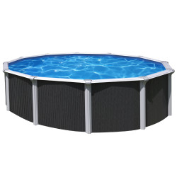 Piscine anthracite Osmose Ø 3,95 x 1,32 m