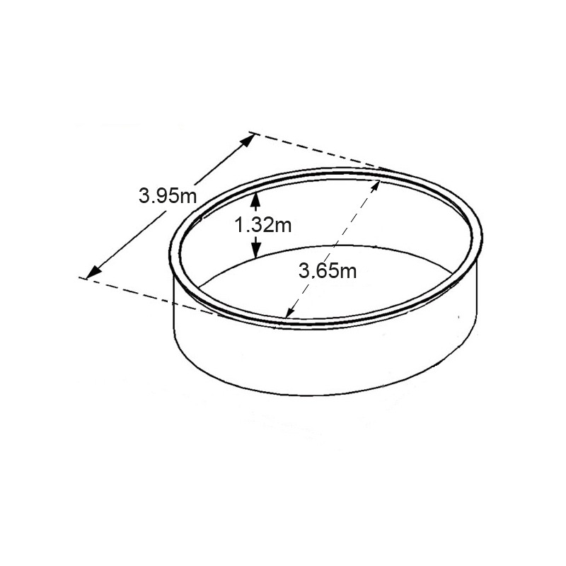 Piscine Anthracite Osmose Ø 3,95 x 1,32m – PVC/Métal | TRIGANO Piscine Anthracite Osmose Ø 3,95 x 1,32m – PVC/Métal | TRIGANO