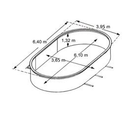Piscine Anthracite Osmose 6,4 m - PVC/Métal Piscine | TRIGANO Piscine Anthracite Osmose 6,4 m - PVC/Métal Piscine | TRIGANO