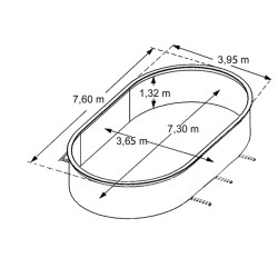 Piscine Anthracite Osmose 7.6m - PVC/Métal Parois | TRIGANO Piscine Anthracite Osmose 7.6m - PVC/Métal Parois | TRIGANO