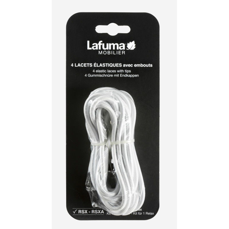 Set de lacets élastiques blancs pour relax RSXA et RSX