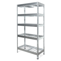 Étagère de rangement 180 x 90 x 45 cm galvanisé
