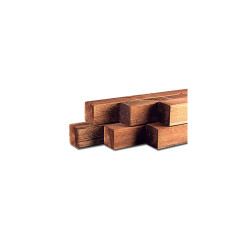 Poteau carré pin 8,8x8,8x210cm – Clôture solide | SOLID