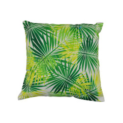Coussin déhoussable Végétal vert 45 x 45 cm