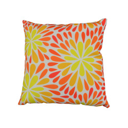 Coussin déhoussable Végétal vert 45 x 45 cm