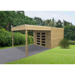 Abri de jardin en bois Matera 19mm 2.98x2.9m | SOLID