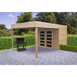 Abri de jardin bois Potenza 2,98x1,98m traité 19mm | SOLID