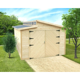 Garage Torino 28 mm 5,7 x 3,6 m avec double porte SOLID